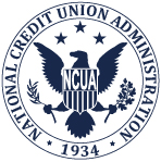 Circular blue NCUA logo