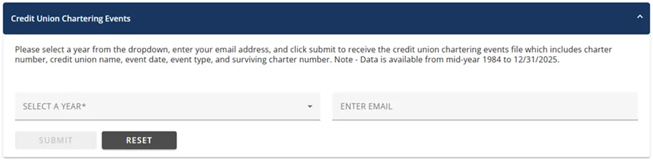 Research a Credit Union Charter Event Feature