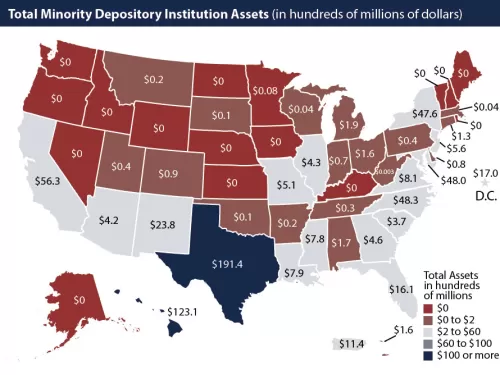 Total Minority Depository Institution Assets (in hundreds of millions of dollars)